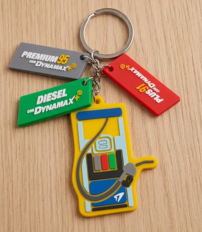 Llaveros personalizados en PVC