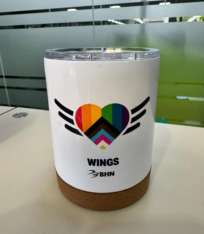 Vaso térmico blanco personalizado
