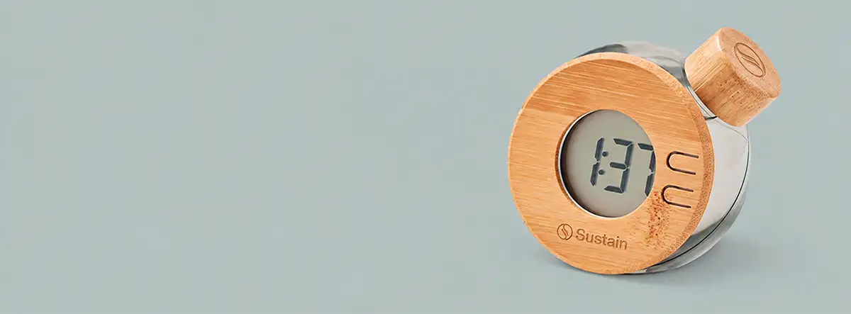 Reloj ecológico de bambú personalizado